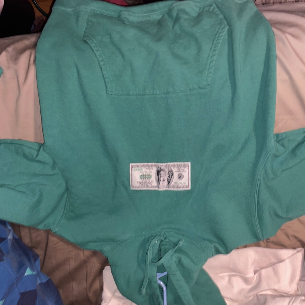 Supreme hooded sweatshirt Ben Franklin bill
